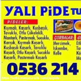 Yalı Pide, Turgutreis (Turistik Çarşı)  Menü Fotoğrafı Orta