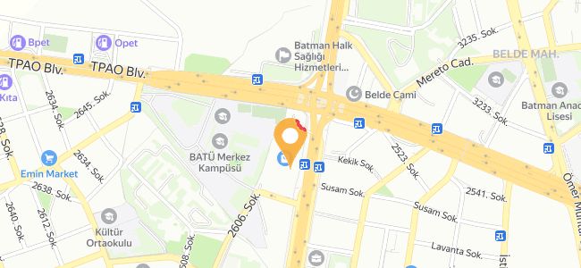 Asma Kat Restorancafe, Batman Merkez