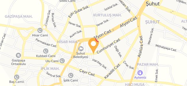 Sarıgül Döner Izgara Salonu, Şuhut Merkez