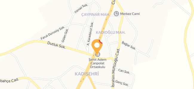 Çapanoğlu Pastanesi, Kadışehri Merkez